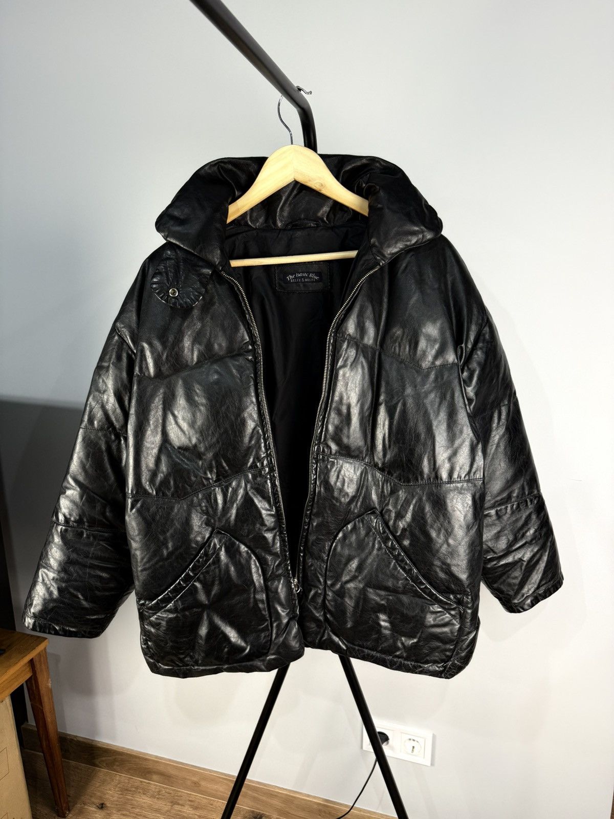 Other Vintage Belfe Leather Puffer Jacket Italy – IT40 Oversized Size US M / EU 48-50 / 2 - 2 Thumbnail