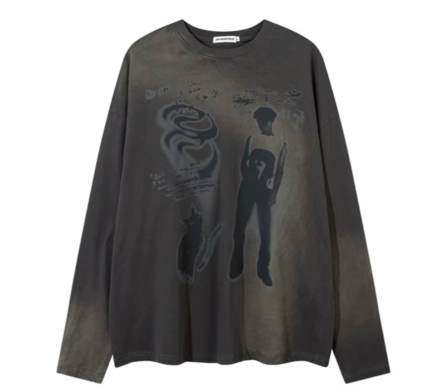 Japanese Brand Vintage Long Sleeve T Shirt Size US XL / EU 56 / 4 - 1 Thumbnail