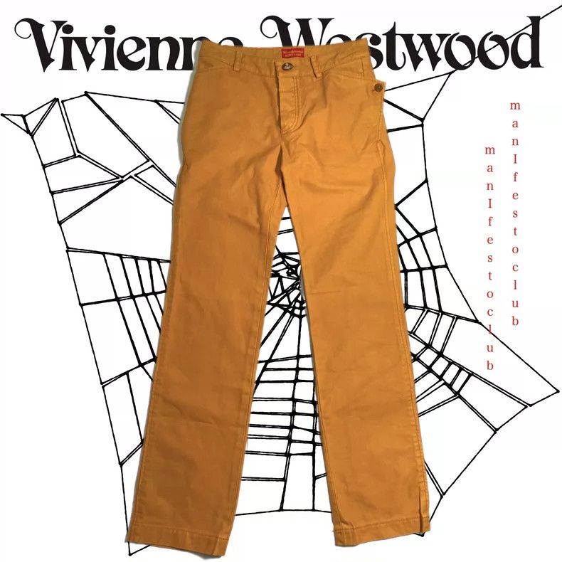 Vivienne Westwood Vivienne Westwood size2 Orange trousers Size 27" / US 4 / IT 40 - 1 Thumbnail