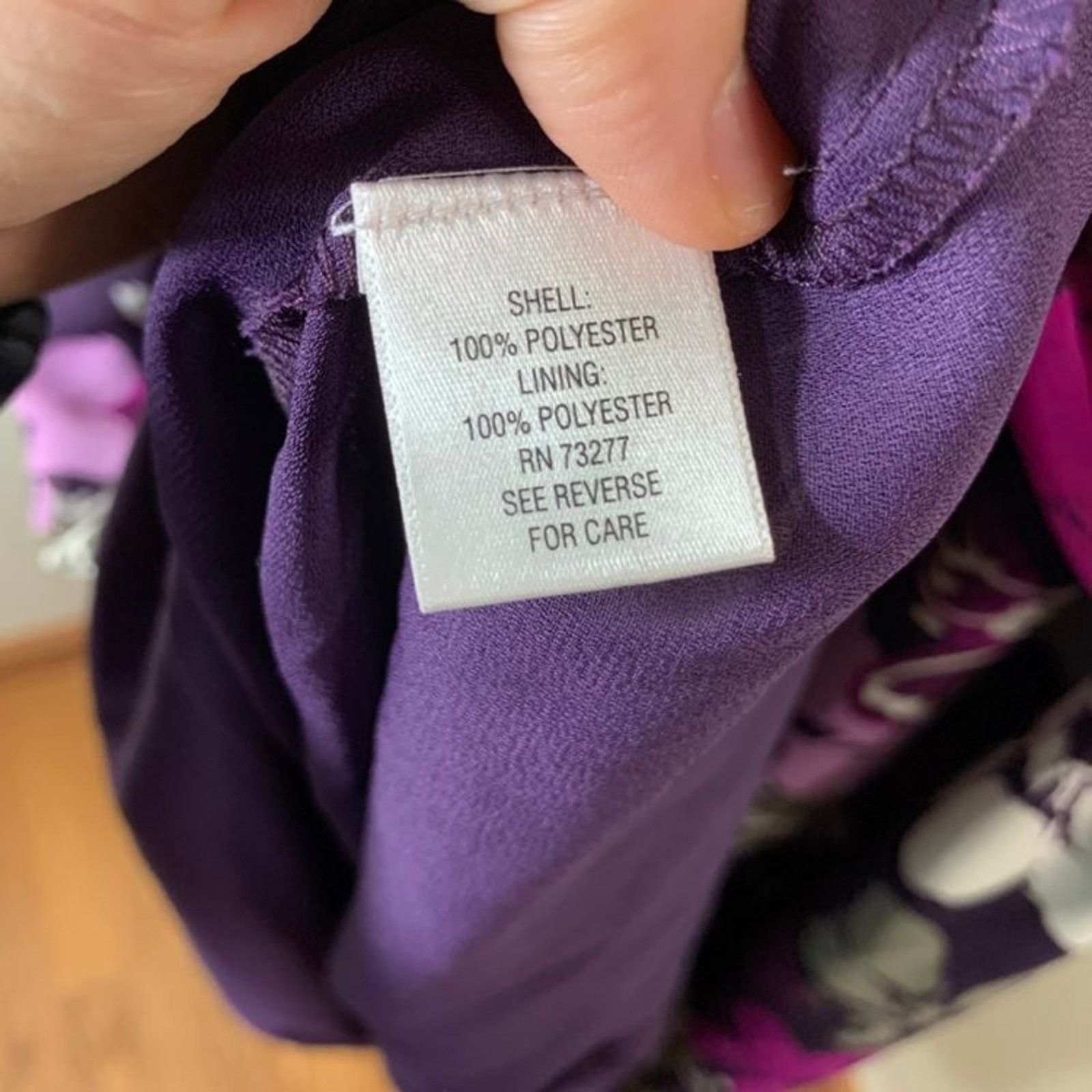 Other ELLE women purple and grey floral dress size 6 Size M / US 6-8 / IT 42-44 - 8 Thumbnail