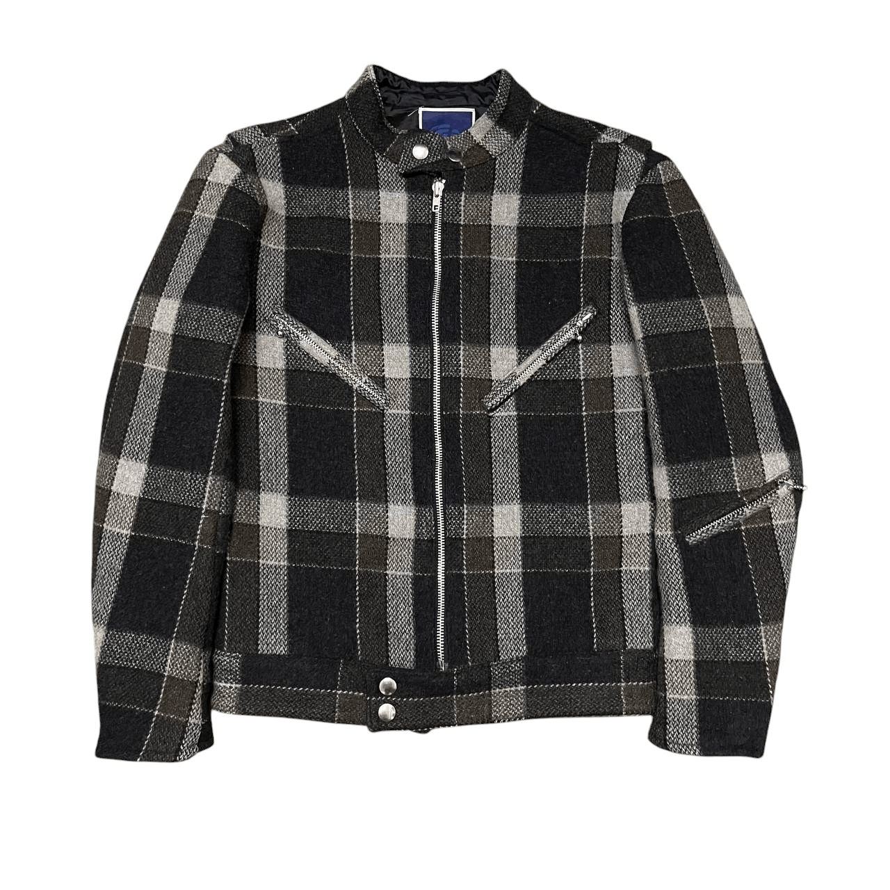 Vintage Slap Shot Wool Motorcycle Jacket