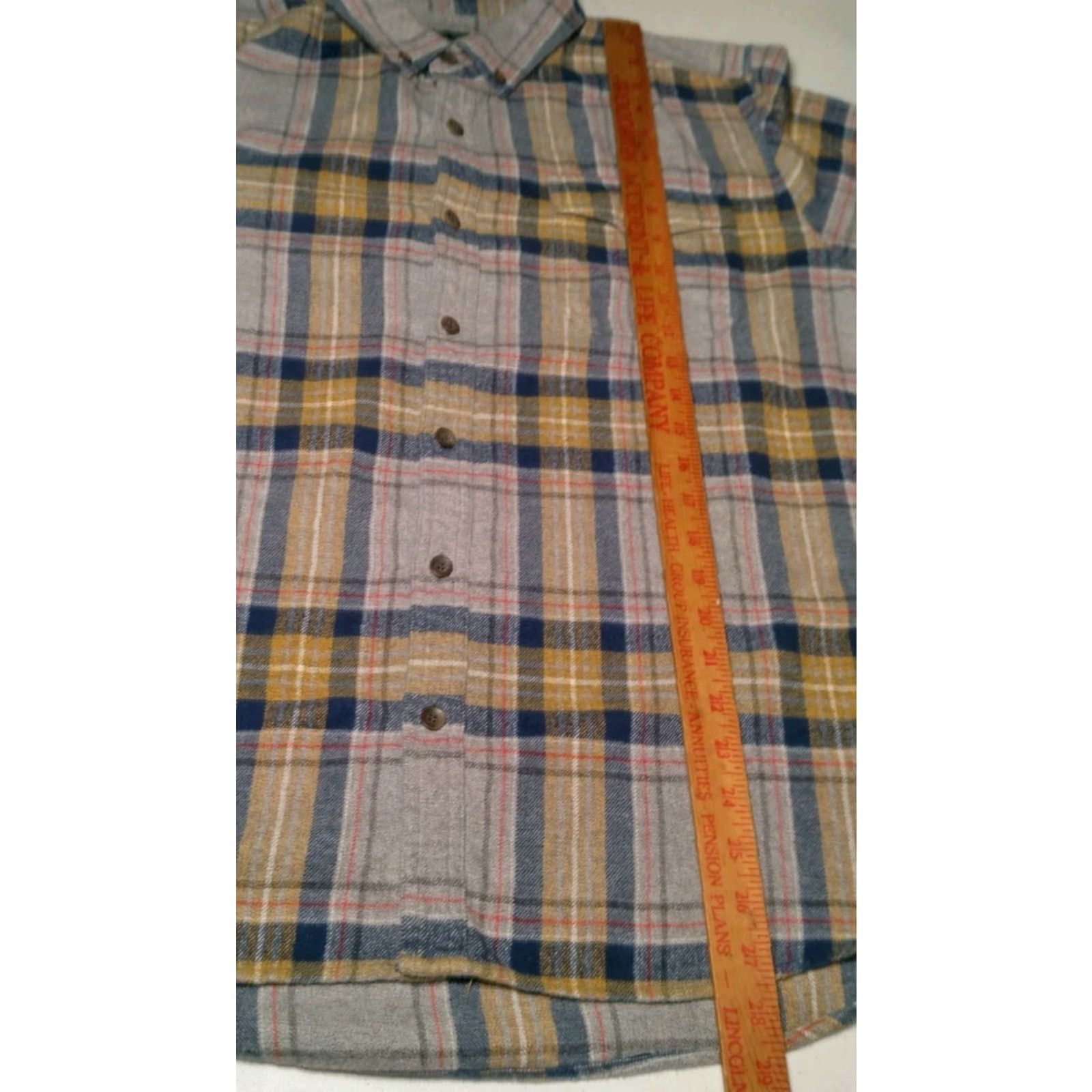 Vintage Woolrich Shirt Mens XL Flannel Gray Plaid Button-Down Work Outdoors Camp Casual Classic Outdoorsy Lumberjack Size US XL / EU 56 / 4 - 6 Thumbnail