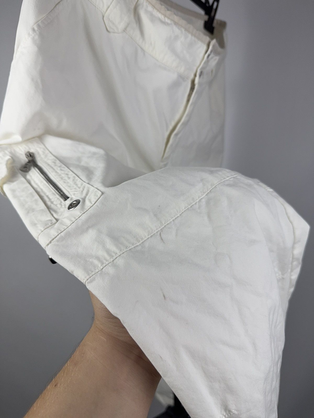 Bogner Avant Garde Y2K 00s Bogner White Technical Nylon Cargo Pants Size 33" - 5 Thumbnail