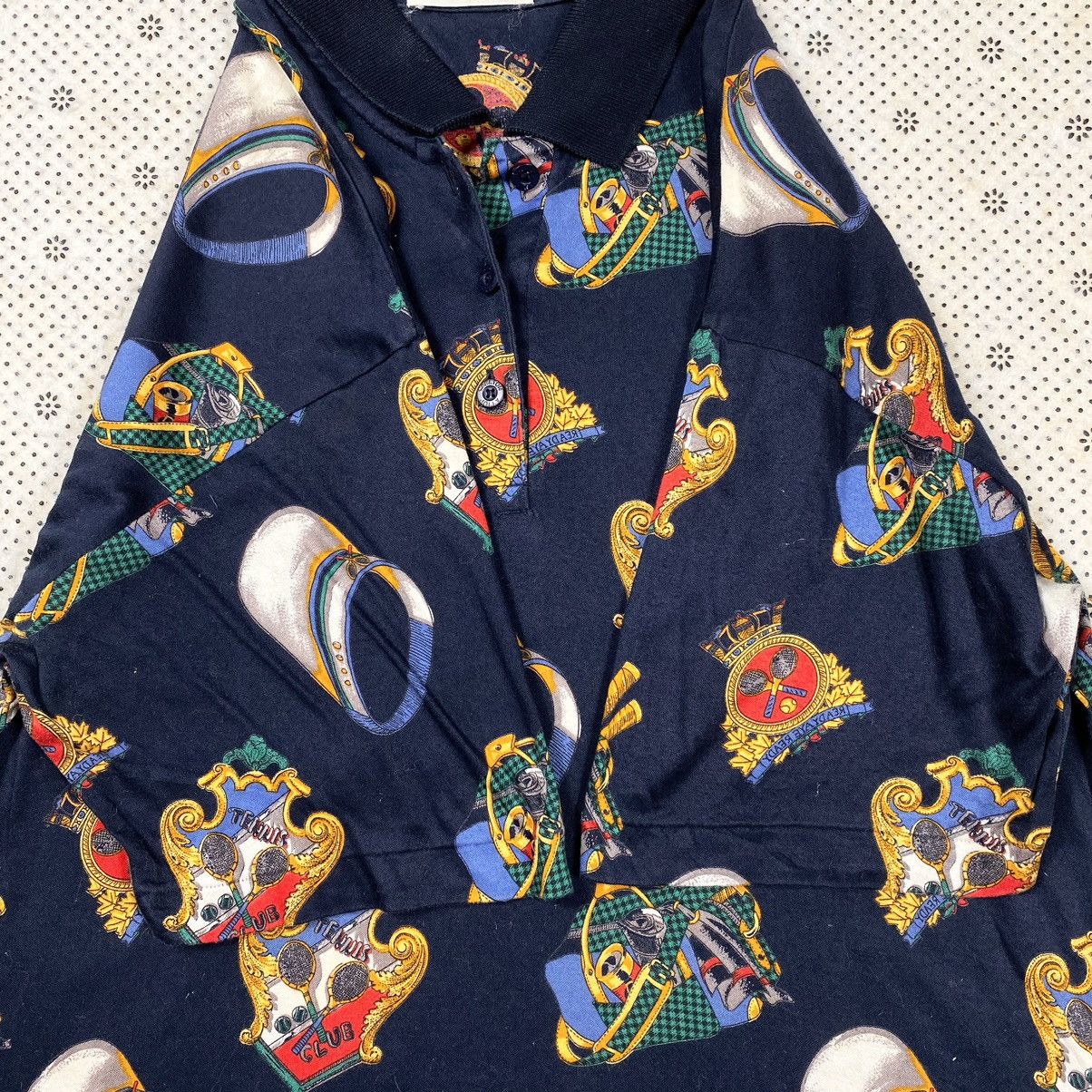 Vintage Vintage 80s Tennis Stuff Fullprint By Charlton Jolly Size US S / EU 44-46 / 1 - 4 Thumbnail