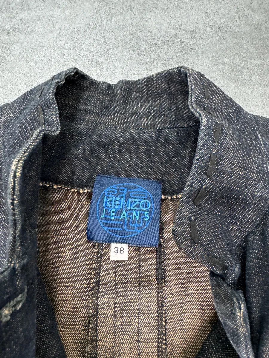 Kenzo 1990s Kenzo Traditional Master Denim Trench Coat Size US XS / EU 42 / 0 - 7 Thumbnail