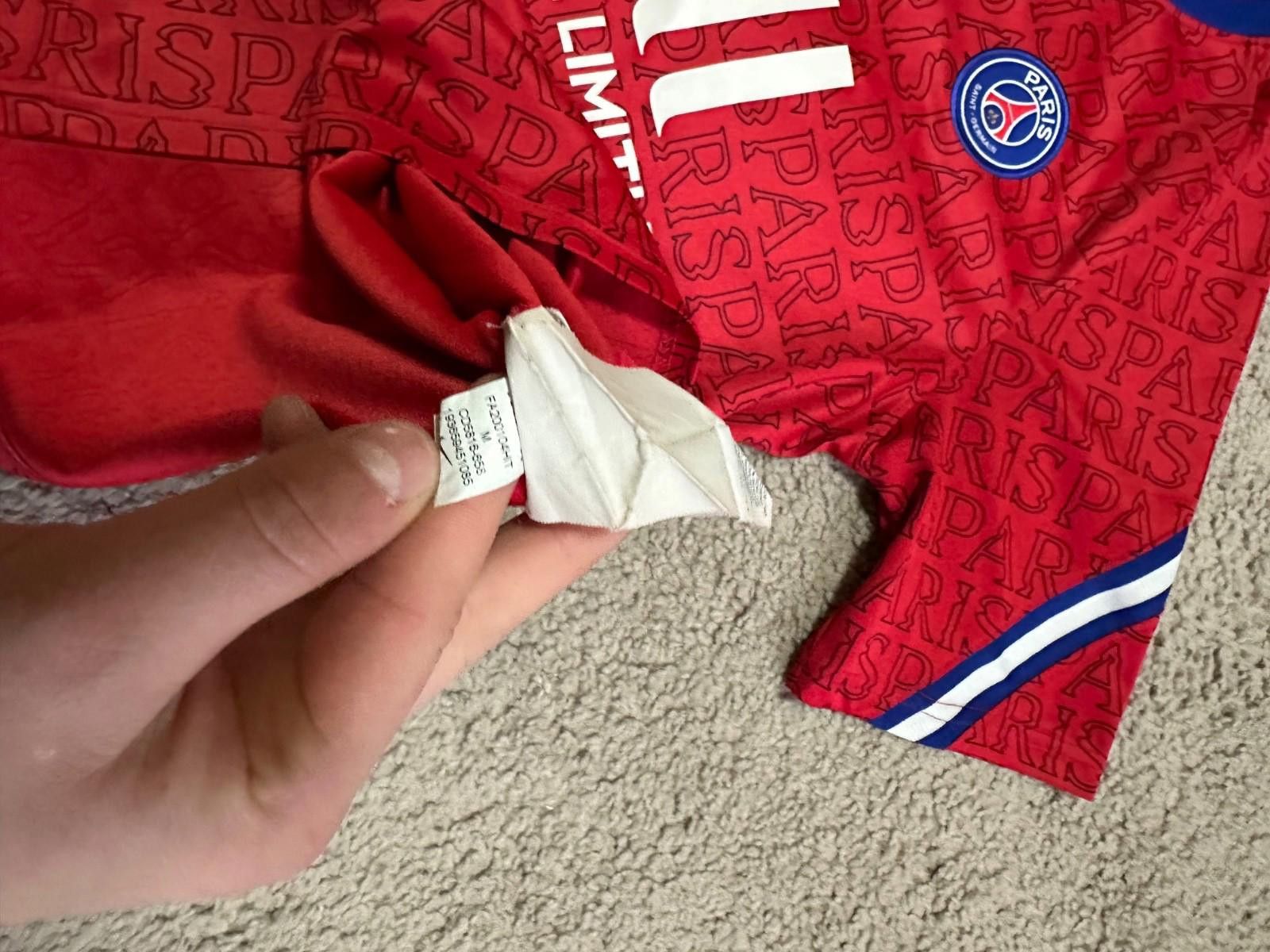 Nike PSG PARIS SAINT GERMAIN 2020/2021 PREMATCH SHIRT JERSEY NIKE Size US M / EU 48-50 / 2 - 7 Thumbnail