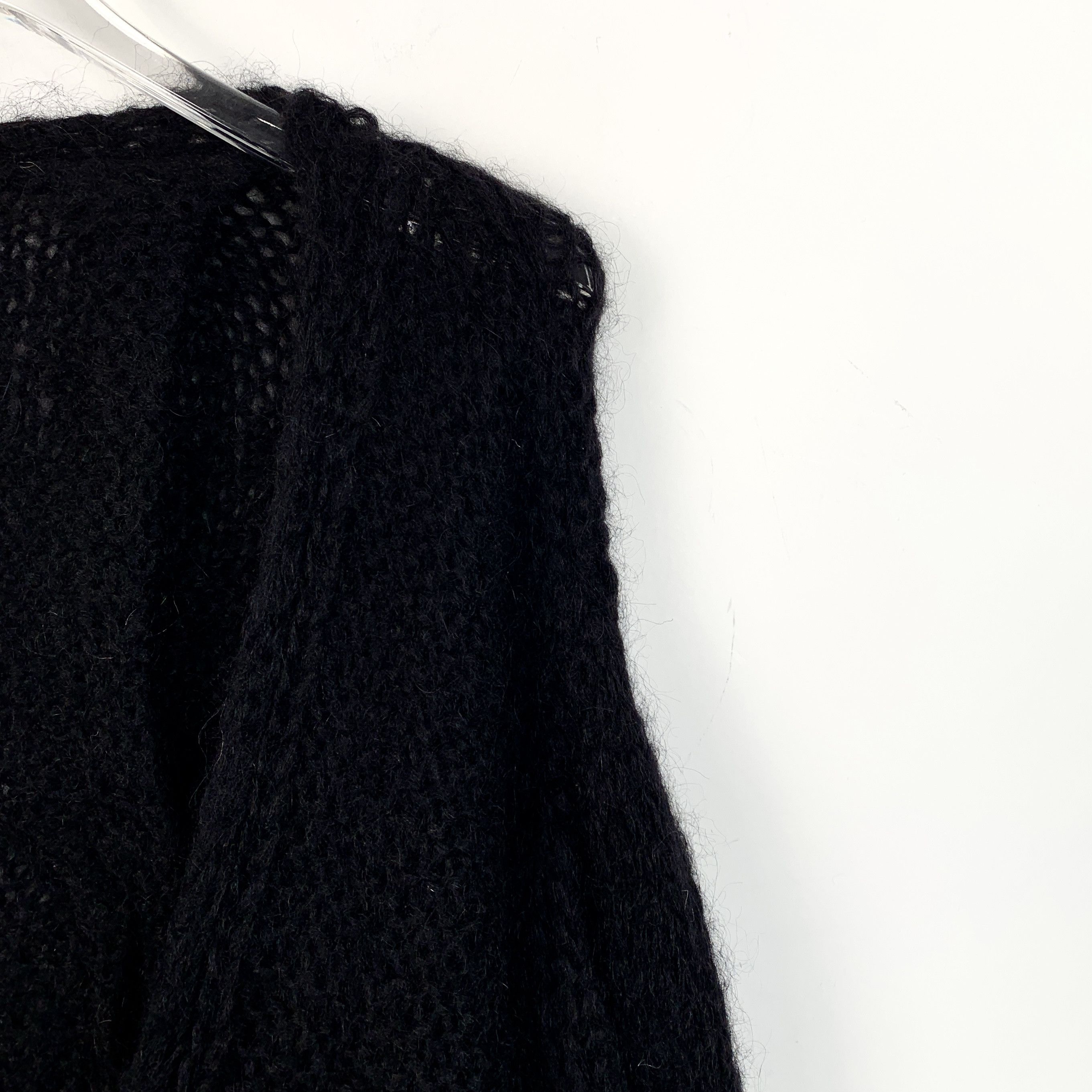 Loewe Loewe Mohair V-Neck Buttoned Long Knit Cardigan (Size S) Size S / US 4 / IT 40 - 6 Thumbnail