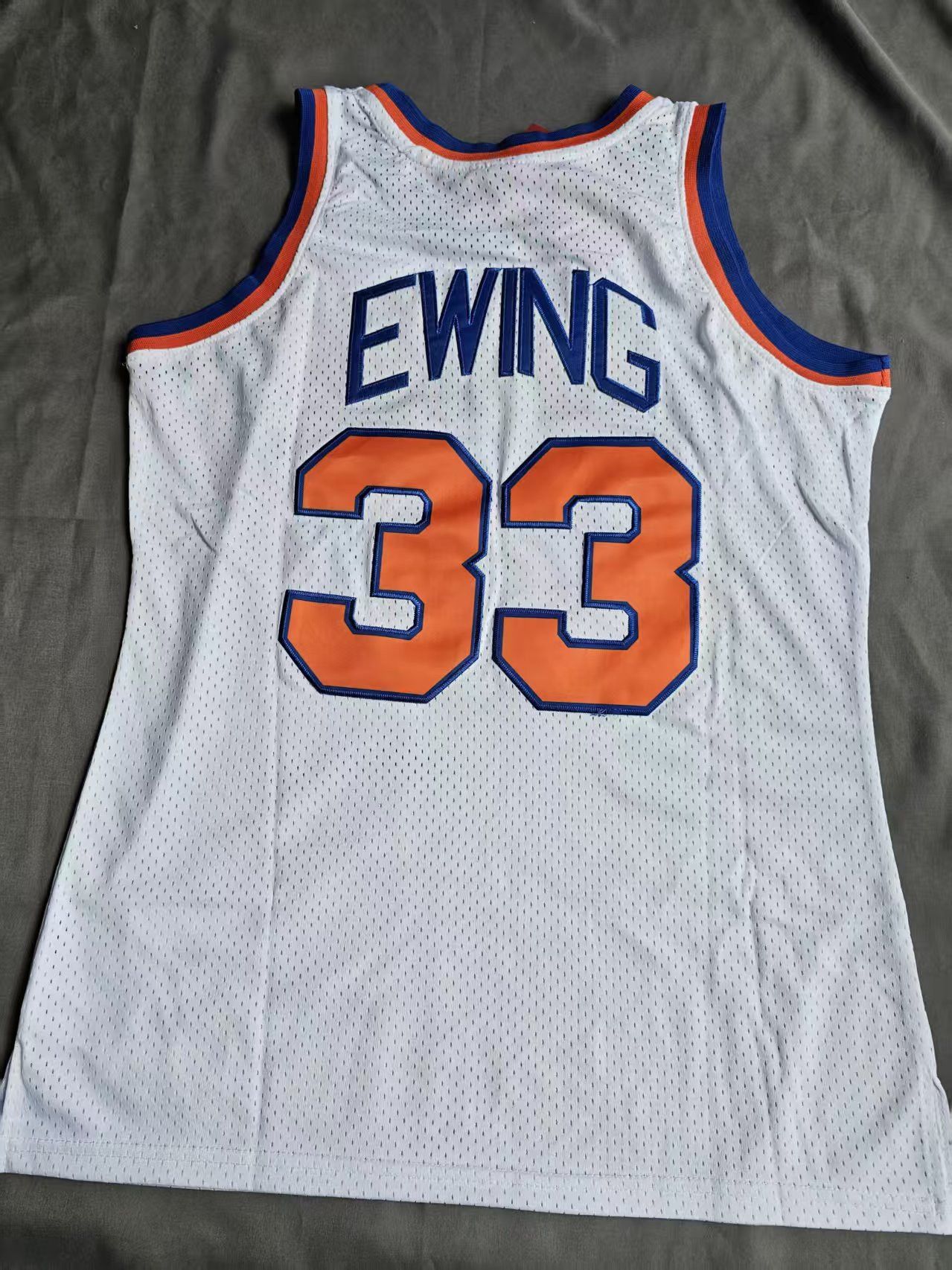 #33 Patrick Ewing Jersey New York Knicks 1985 86 XXL