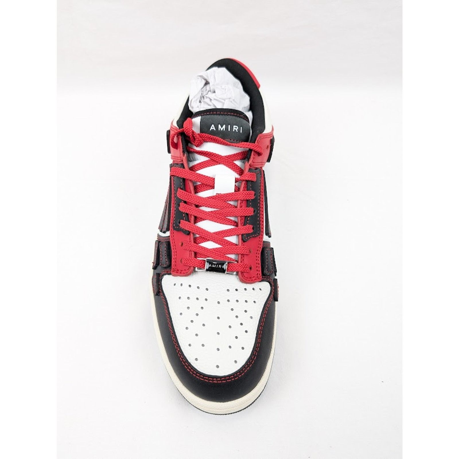 Amiri o1rshd1 Skeleton Low-Top Sneakers in Black/Red Size US 10 / EU 43 - 9 Thumbnail