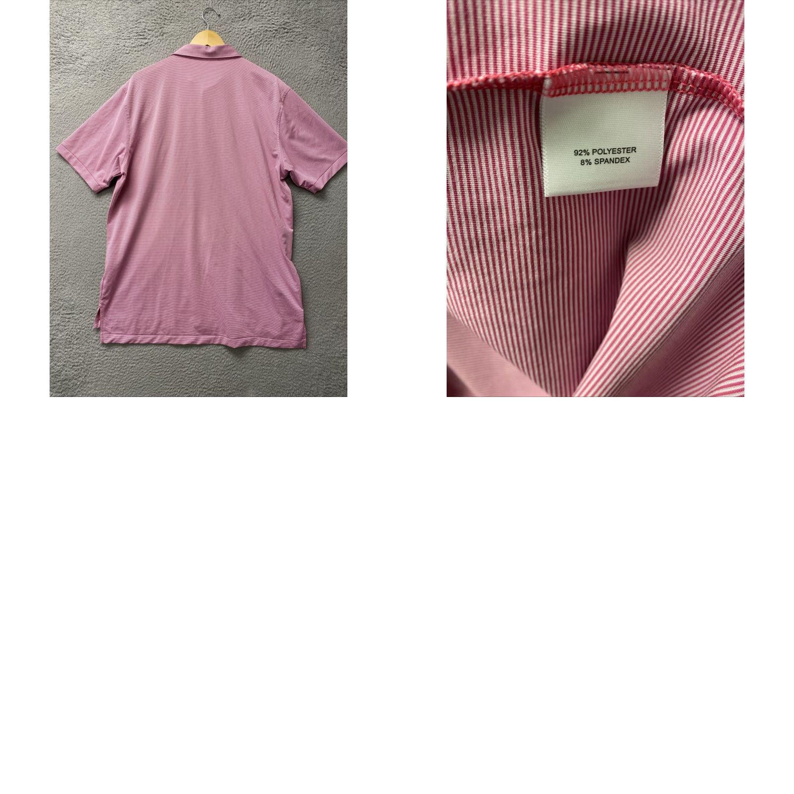 Peter Millar VINTAGE Peter Millar Summer Comfort Golf Polo Shirt Men Large Pink Striped Summer 90s Size US L / EU 52-54 / 3 - 8 Thumbnail