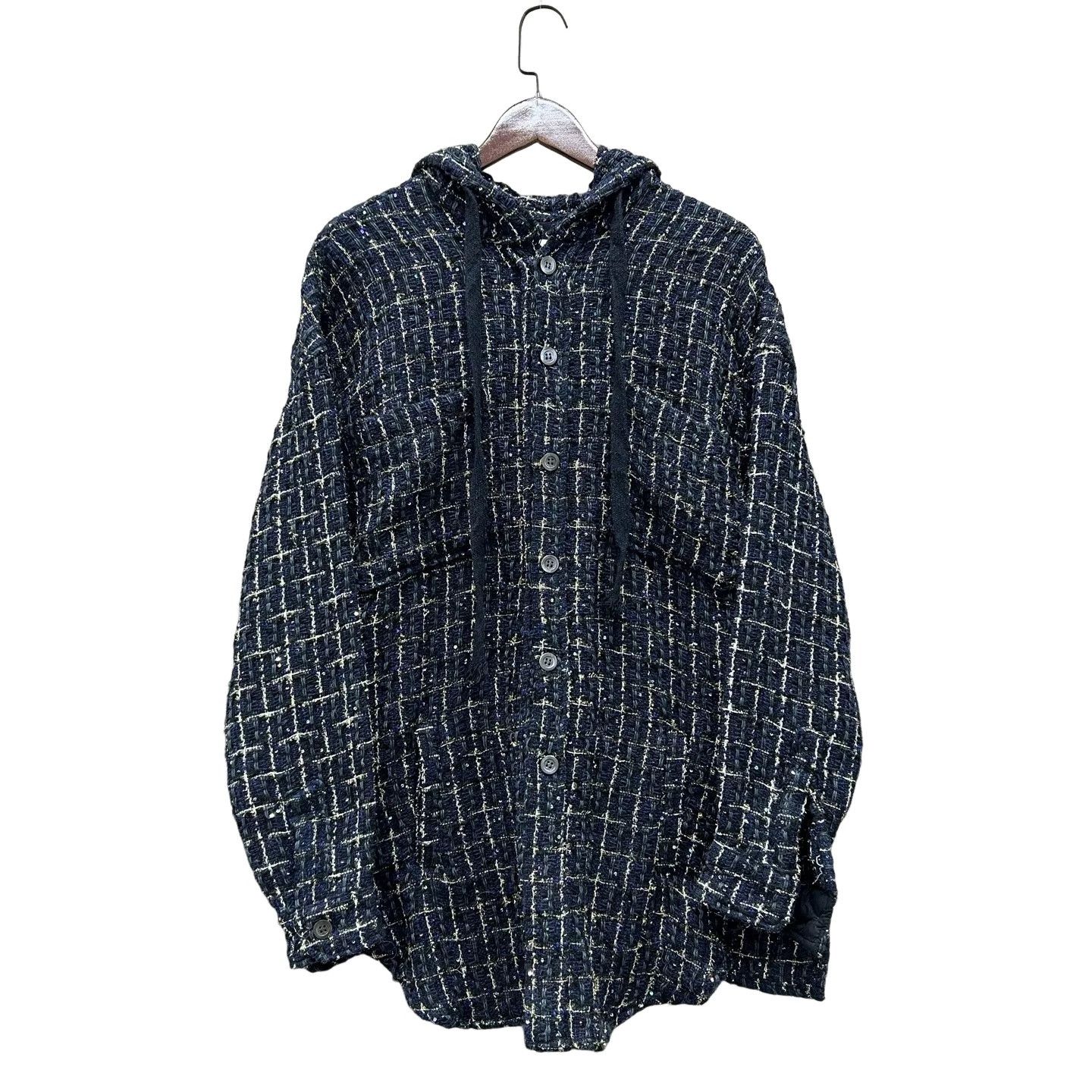 Faith Connexion FAITH CONNEXION Tweed Hooded Shirt Size S Size US S / EU 44-46 / 1 - 1 Thumbnail
