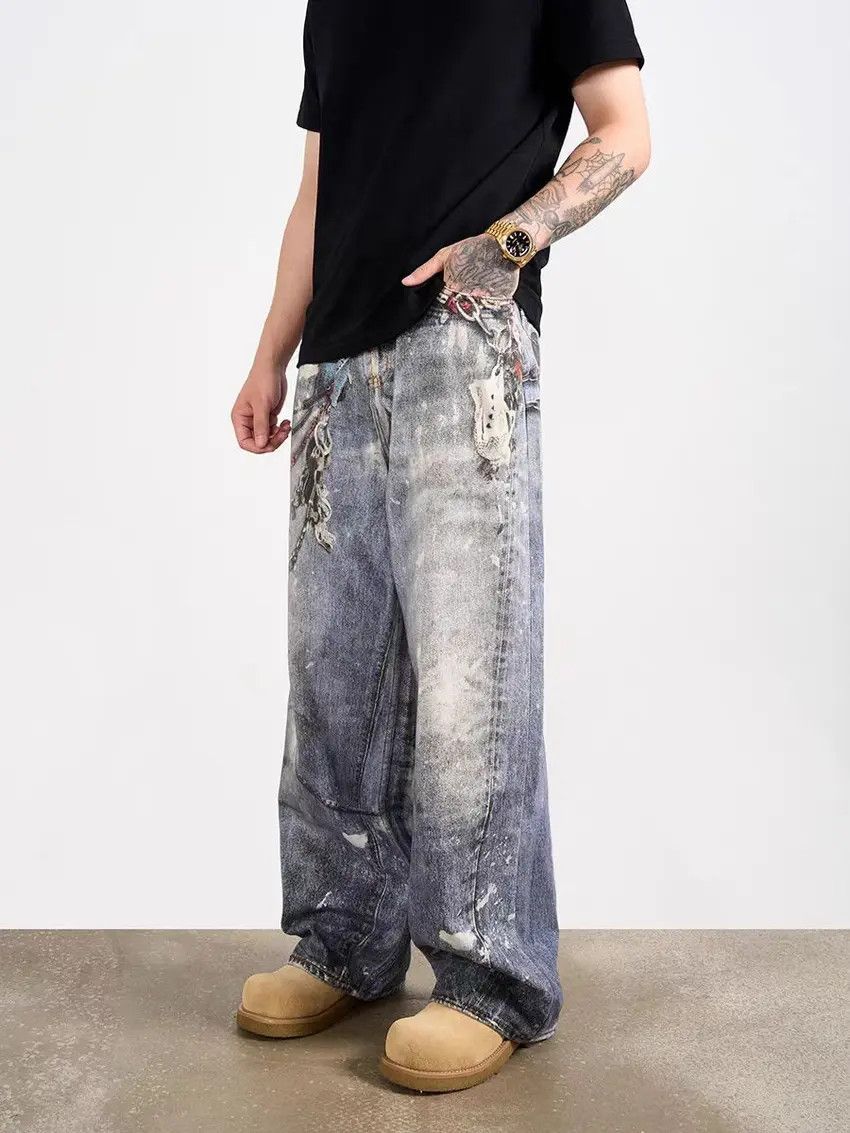 Designer × Japanese Brand Vintage Hip Hop Street Loose Casual Pants Size US 32 / EU 48 - 2 Thumbnail