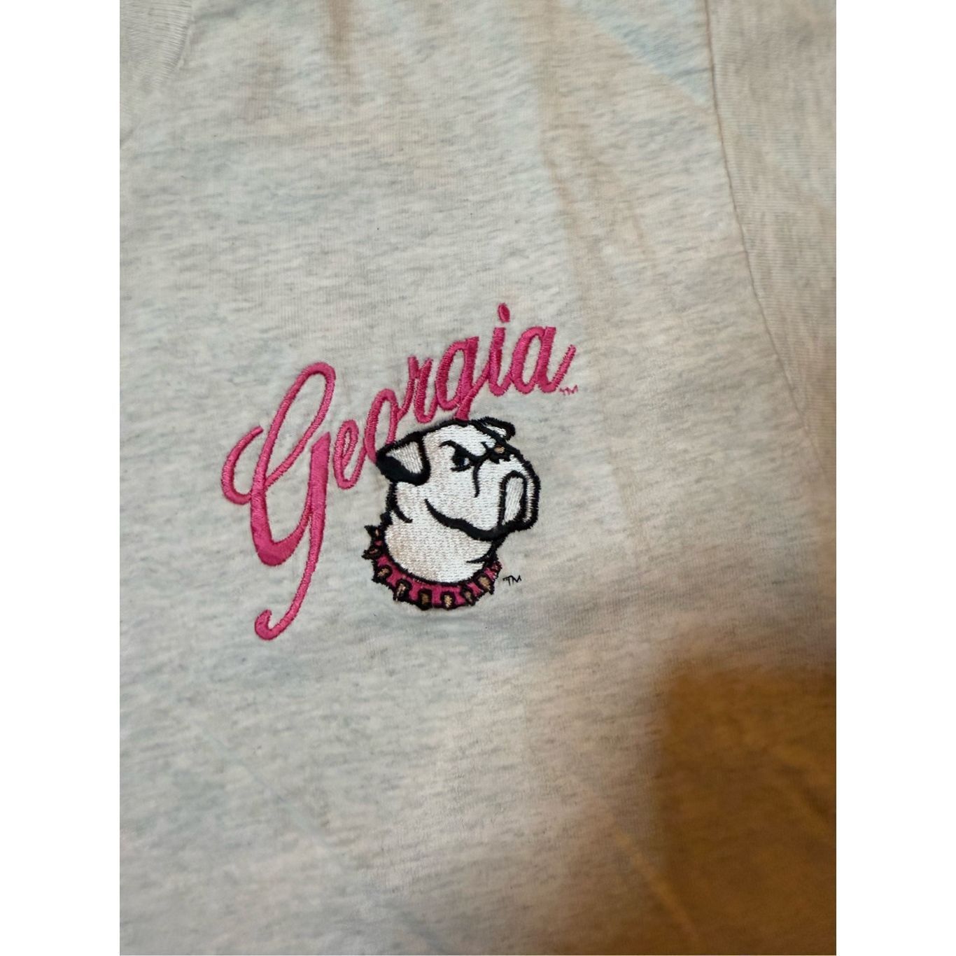 Fruit Of The Loom Pink single stitch vintage 1980s Georgia Bulldogs T-shirt co Size US M / EU 48-50 / 2 - 4 Thumbnail
