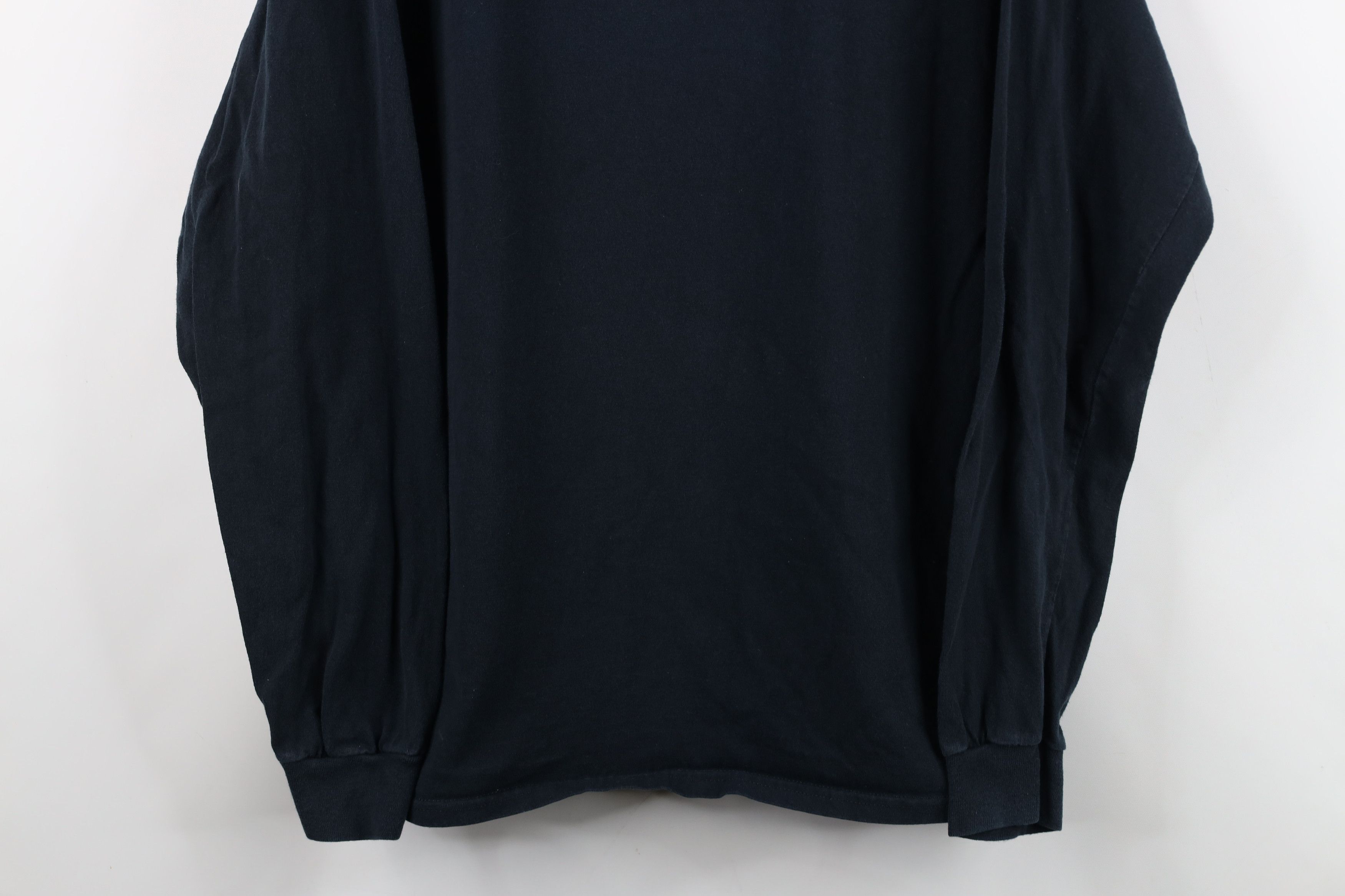 Vintage Vintage 90s Y2K Streetwear Cotton Long Sleeve T-Shirt Black Size US L / EU 52-54 / 3 - 3 Thumbnail