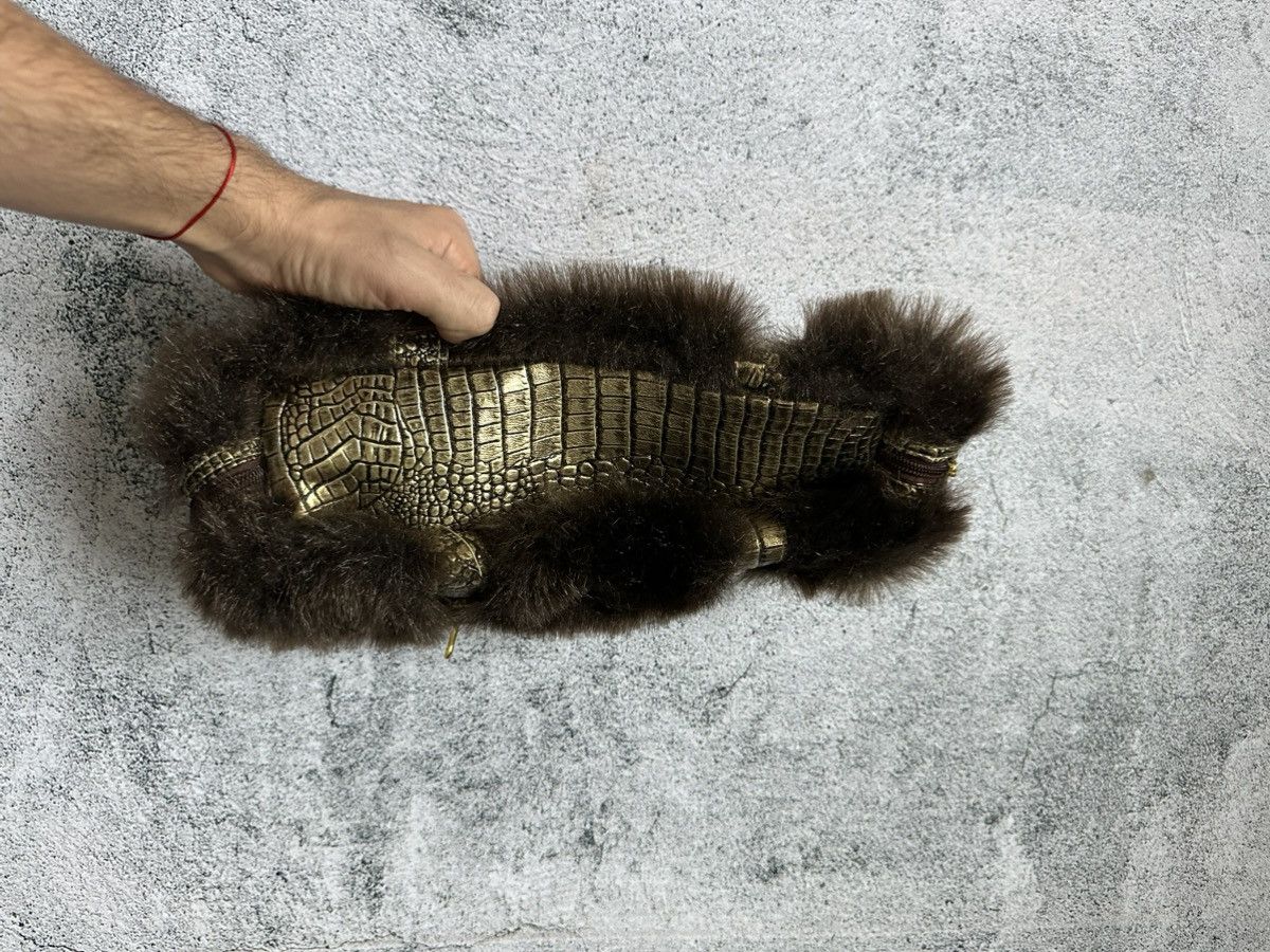 Japanese Brand Faux Fur Handle Bag Japanase Diesel Style Y2K Size ONE SIZE - 10 Thumbnail