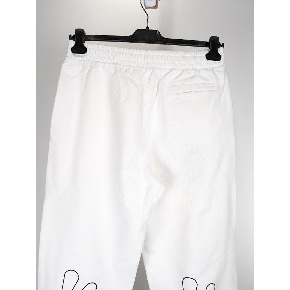 Off-White o1rshd1 Wave Outl Daig Slim Sweatpant & Jogger White/Black Size US 36 / EU 52 - 12 Thumbnail