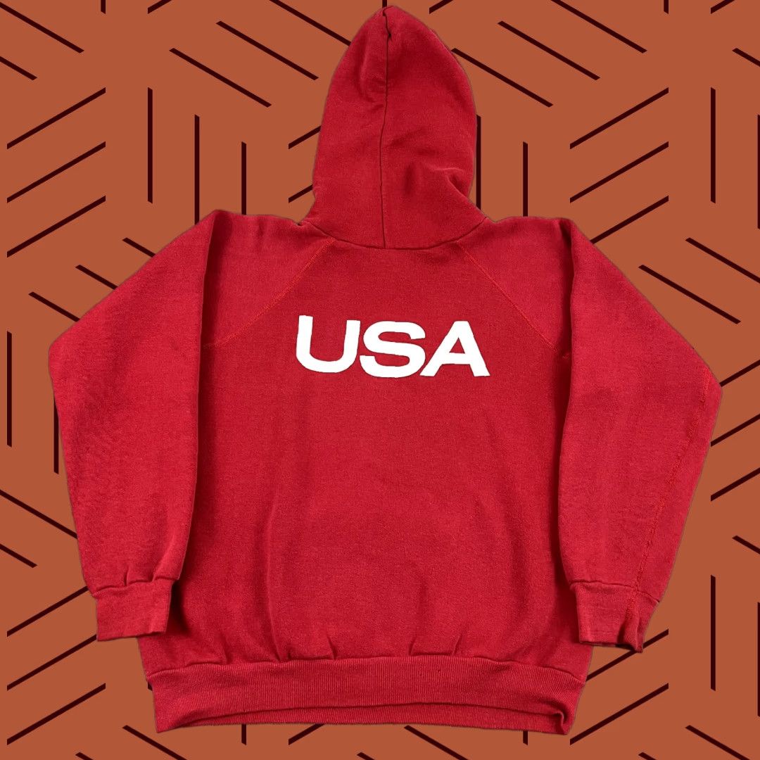 Vintage VINTAGE Discus Athletic Sweatshirt Adult Large Womens USA Graphic Hooded Size L / US 10 / IT 46 - 1 Thumbnail