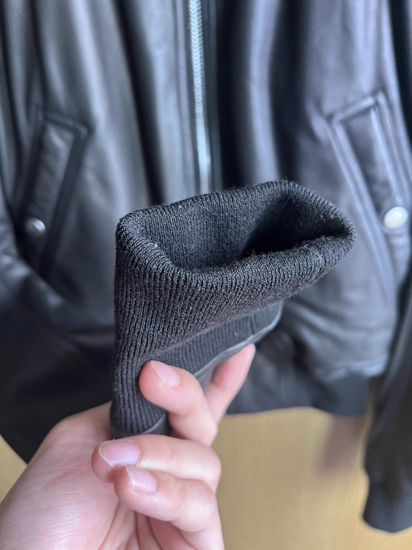Rick Owens Drkshdw Rick Owens Main Line Ma1 Lambskin Leather Jacket Size US M / EU 48-50 / 2 - 3 Thumbnail