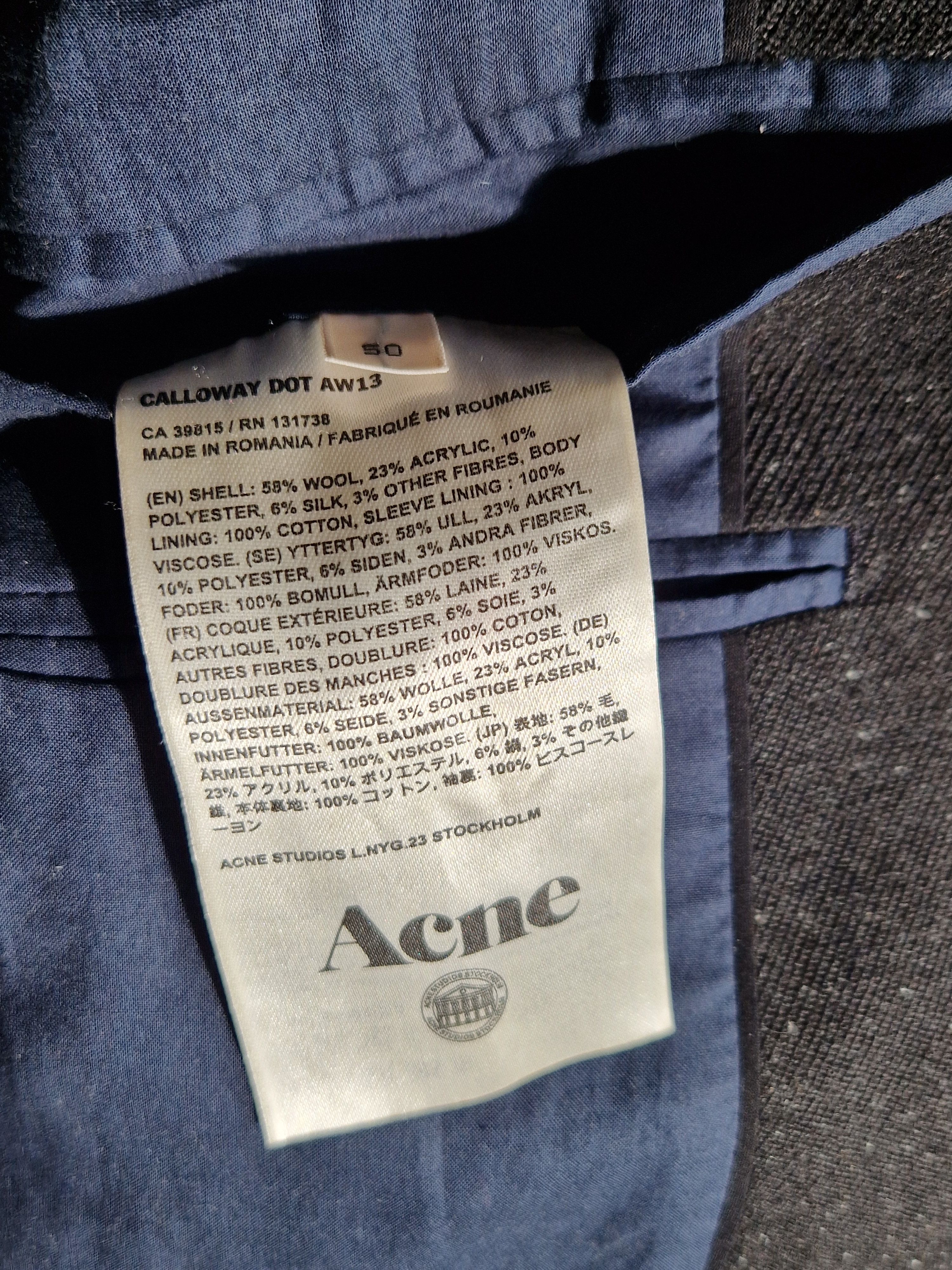 Acne Studios Calloway Dot blazer (speckled fleck) Size 50R - 8 Thumbnail