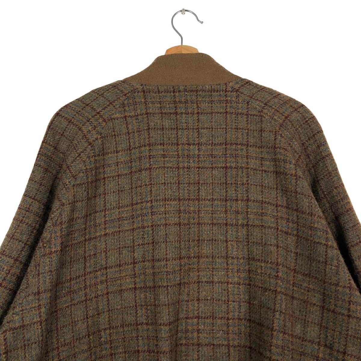 Jean Charles De Castelbajac 🔥VINTAGE WOOL HERRINGBONE BOMBER JACKET TARTAN DESIGN Size US M / EU 48-50 / 2 - 9 Thumbnail