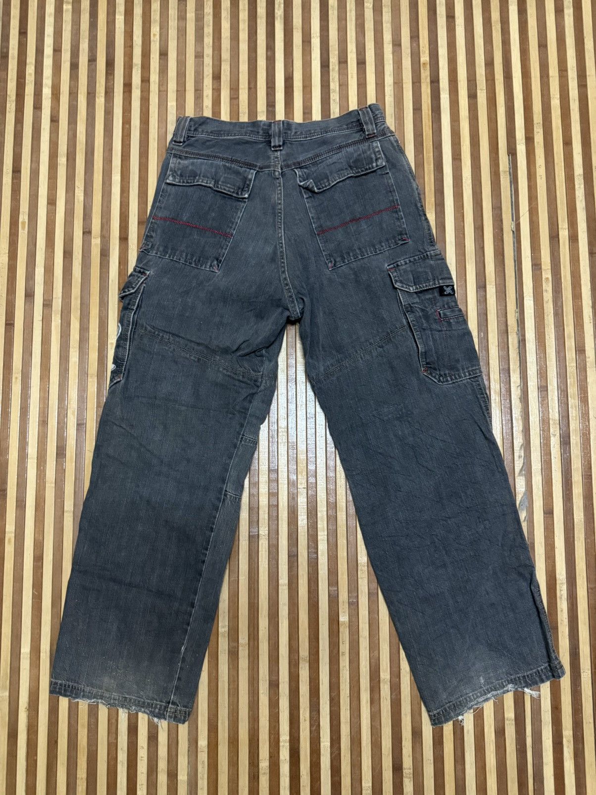 Japanese Brand Piko Hawaiian Denim Cargo Pants Y2K Japan Style / Streetwear Size US 28 / EU 44 - 5 Thumbnail