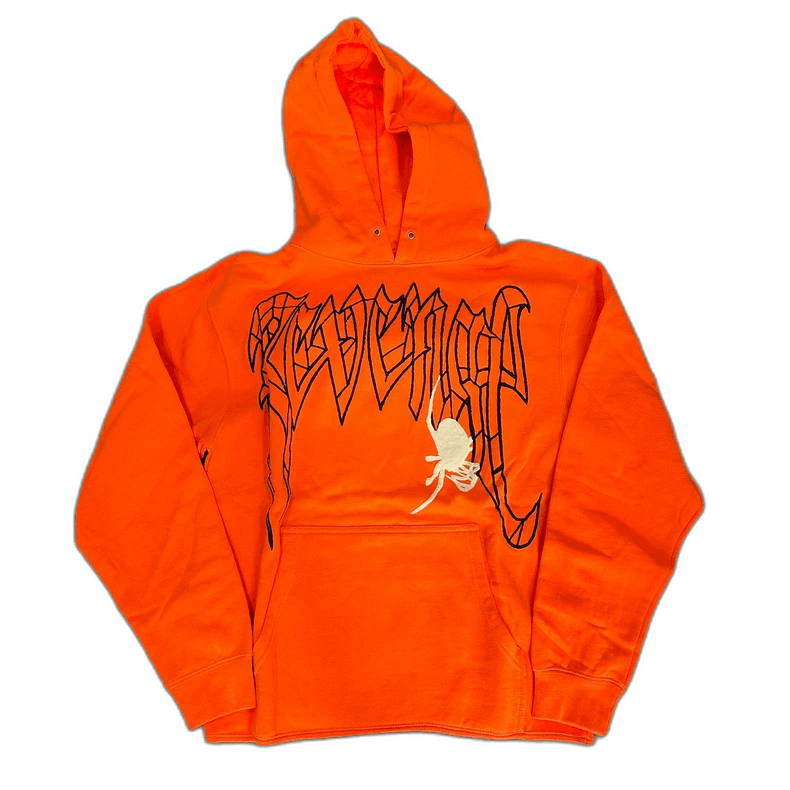Balenciaga Revenge Spider Skull Series Orange Hoodie Size US S / EU 44-46 / 1 - 1 Thumbnail