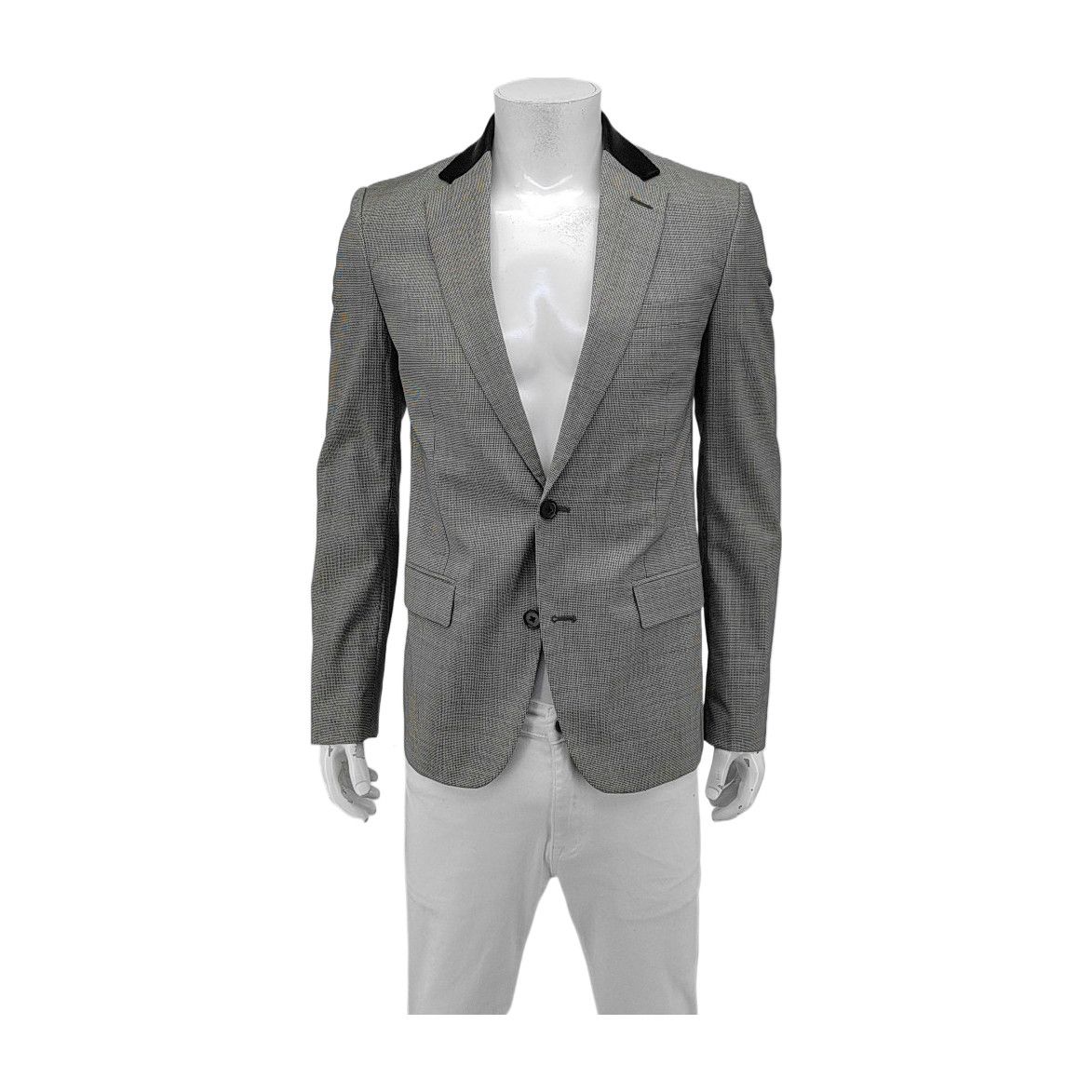Maison Margiela Maison Margiela Wool Leather Trim Blazer 36R Size 36R - 1 Thumbnail