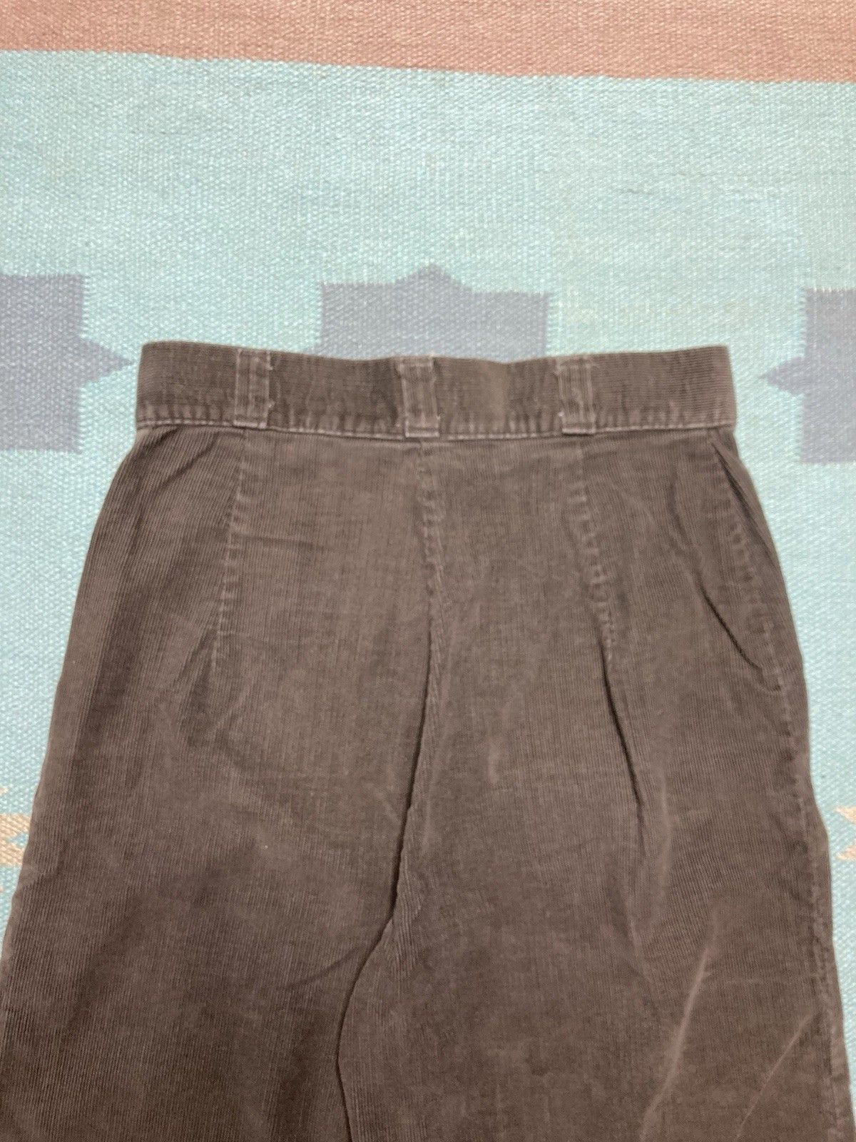 Vintage 70s corduroy bell bottom pants elephant flare hippie 27x31 Size 27" / US 4 / IT 40 - 7 Thumbnail