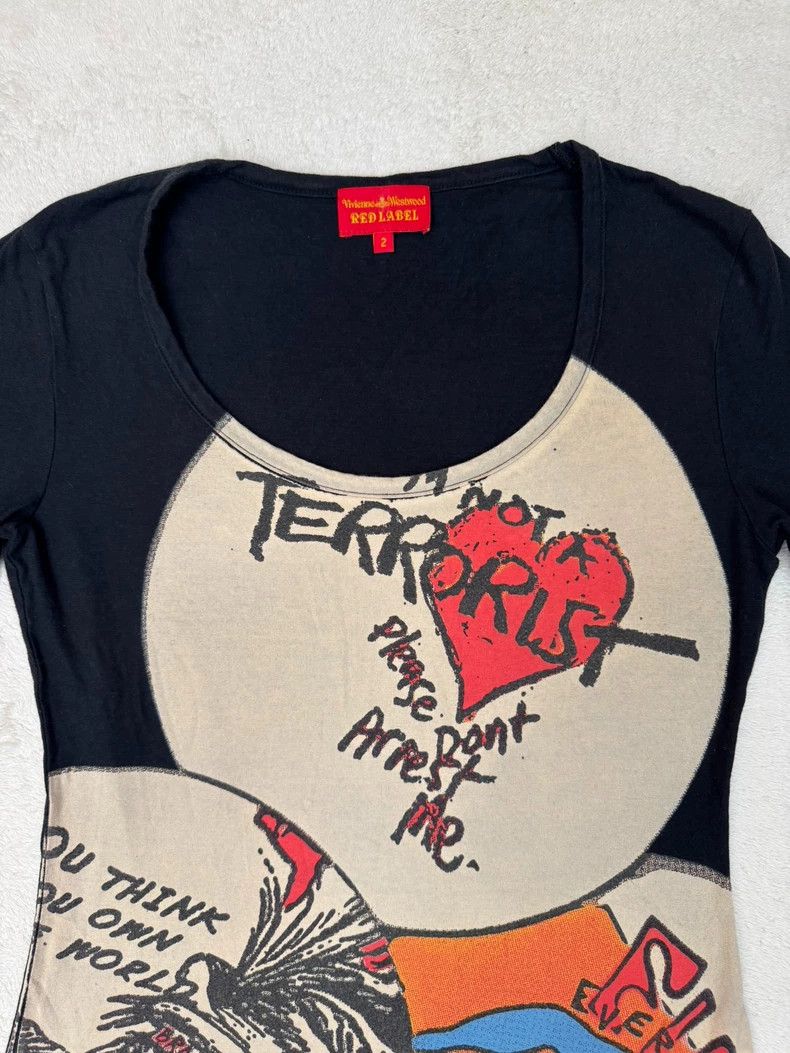 Vivienne Westwood Vivienne Westwood Printed beige short-sleeved T-shirt Size M / US 6-8 / IT 42-44 - 2 Thumbnail