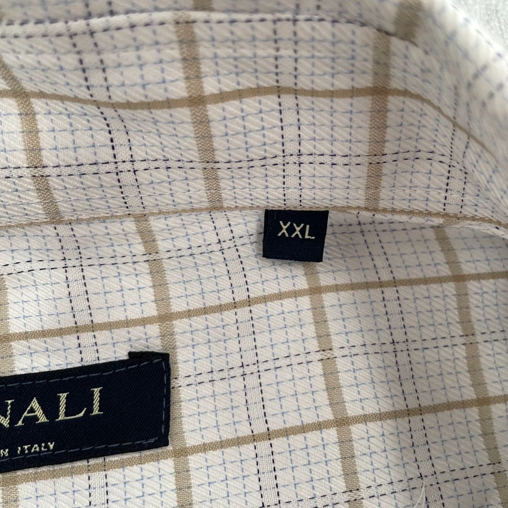 Canali VINTAGE Canali Shirt Dress Shirt Adult XL Long Sleeve Button Up Italy Men Check Cotton Multi 2000s Size US XL / EU 56 / 4 - 6 Thumbnail