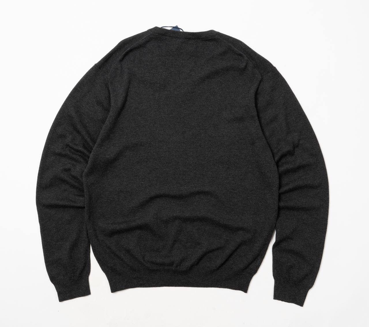 Gant 🔵GANT Wool Cotton blend V-Neck Sweater Jumper Gray Melange Size US XL / EU 56 / 4 - 16 Thumbnail