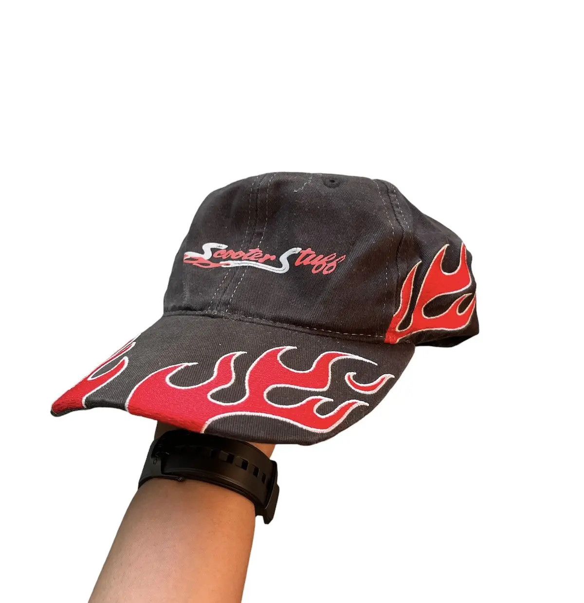 14th Addiction Vintage Scooter Flame Hat Y2k Size ONE SIZE - 1 Thumbnail