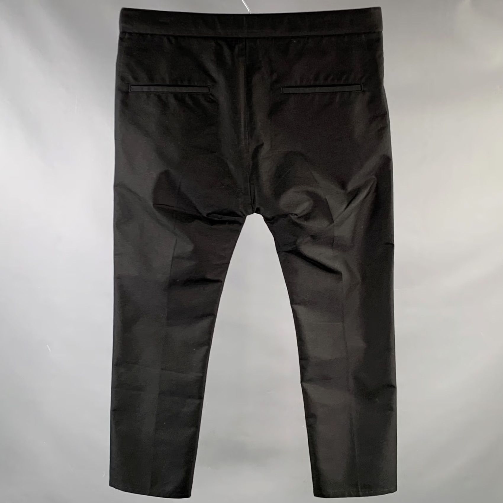 Jil Sander JIL SANDER Pants Black Cotton Blend Side Strap Casual Pants 34 Men Adult Inseam 24 Size US 34 / EU 50 - 3 Thumbnail