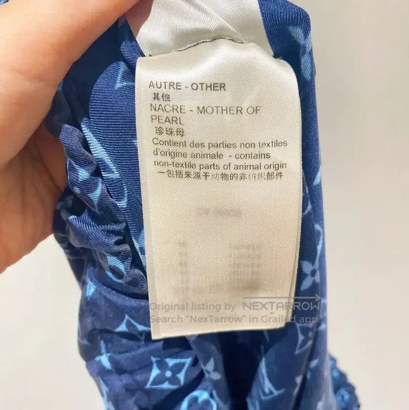Louis Vuitton Louis Vuitton Blue Silk Women's Casual Pants . Size 23" - 5 Thumbnail