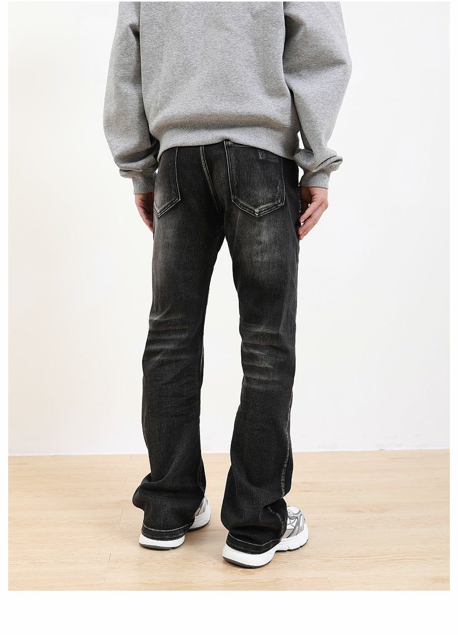 Jean × Vintage washed faded y2k yuppie flared jeans Size US 34 / EU 50 - 6 Thumbnail