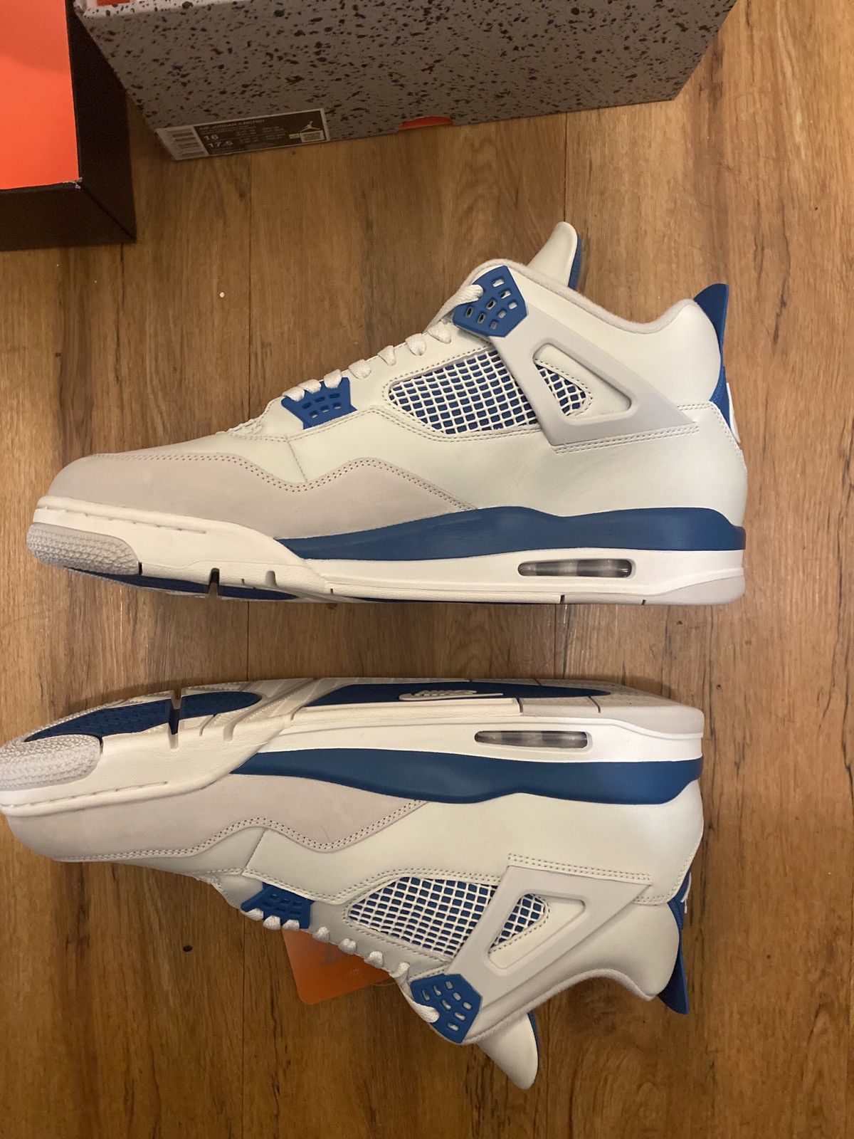 Jordan Brand × Nike Jordan 4 Military Blue Sz. 16US Brand New w/Box Size US 15 / EU 48 - 2 Thumbnail