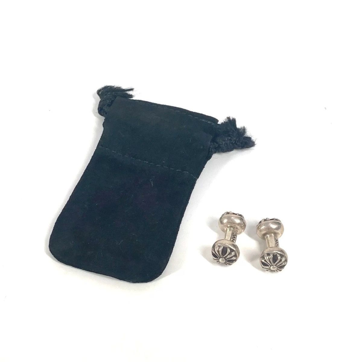 Chrome Hearts CHROME HEARTS Dumbbells Cufflinks in Silver Size ONE SIZE - 6 Thumbnail
