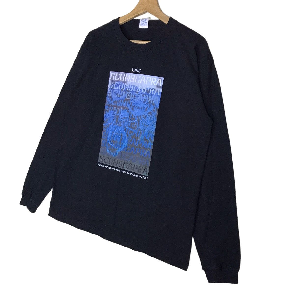 Vintage Vintage SCUM9CAPRA Japanese Brand Printed Long Sleeve Shirt Size US L / EU 52-54 / 3 - 5 Thumbnail