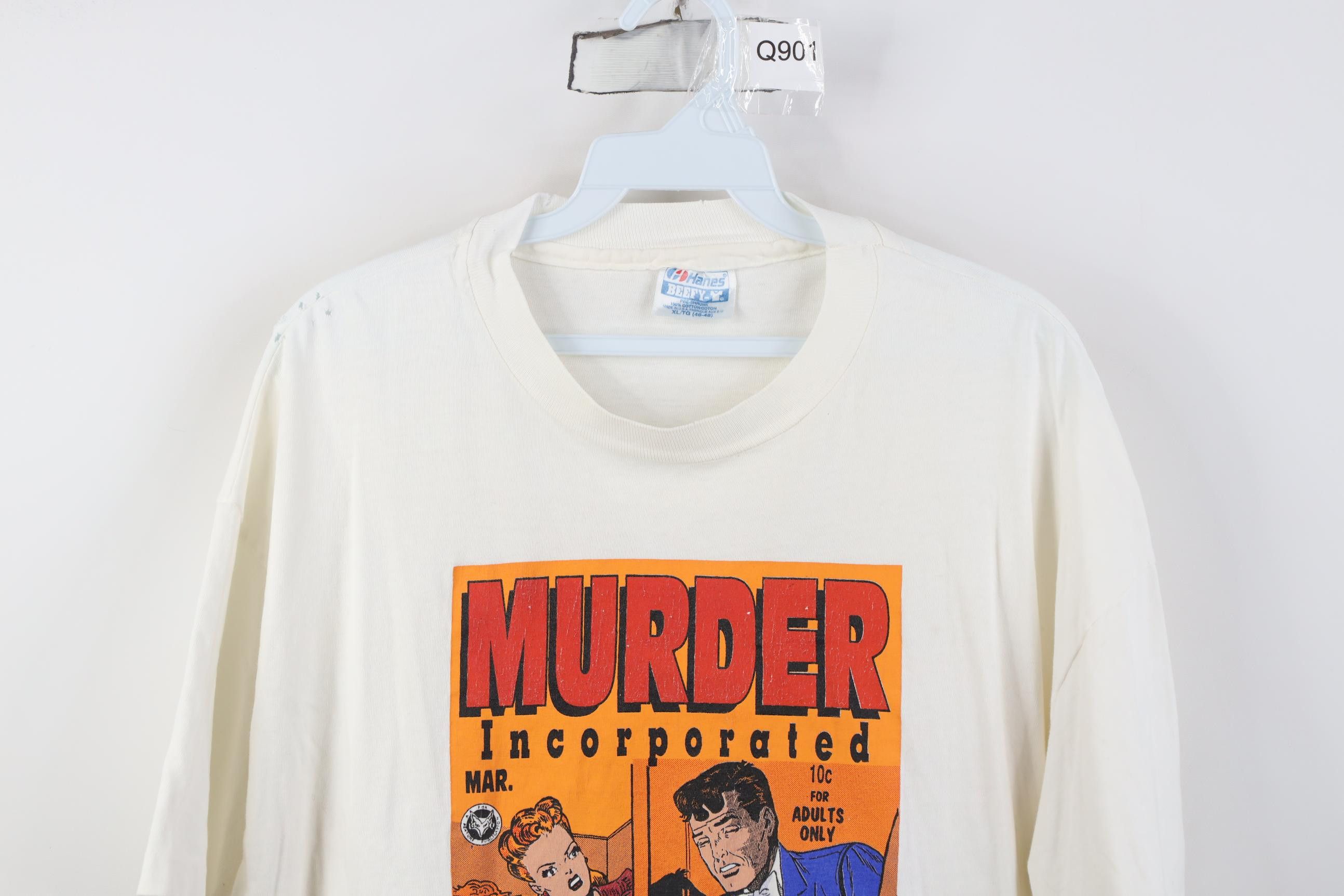 Vintage Vintage 90s Murder Incorporated Comic 1948 T-Shirt White USA Size US XL / EU 56 / 4 - 2 Thumbnail