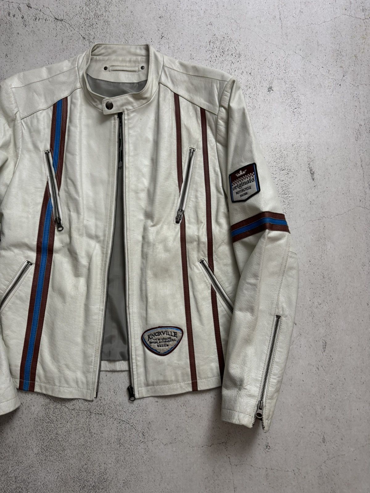 Angelo Litrico Angelo Litrico Knoxville Motorcycle Racing Leather Jacket Size US M / EU 48-50 / 2 - 4 Thumbnail