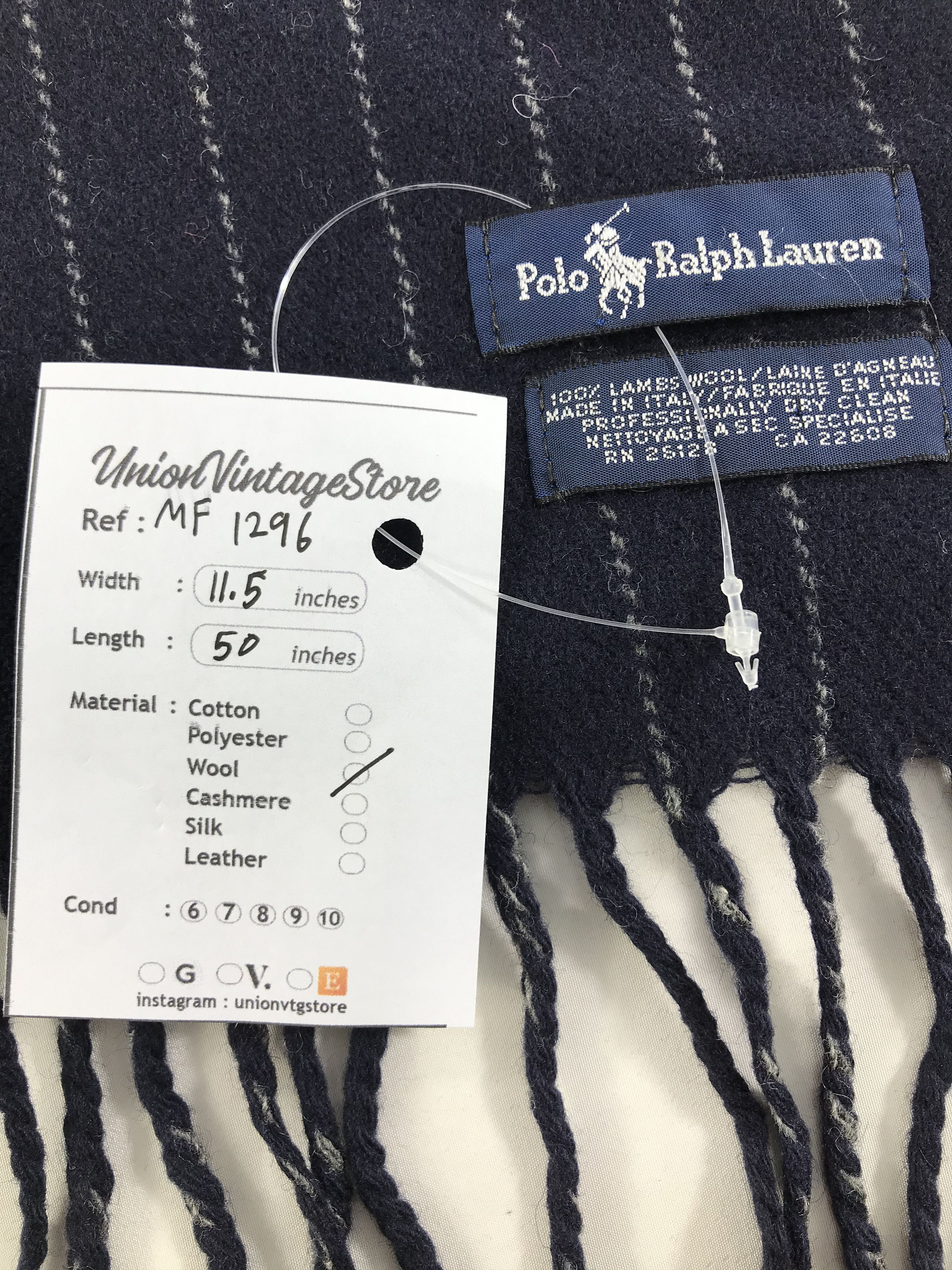 Polo Ralph Lauren Vintage Polo Ralph Lauren Scarf/Muffler/Neckwear MF1296 Size ONE SIZE - 5 Thumbnail