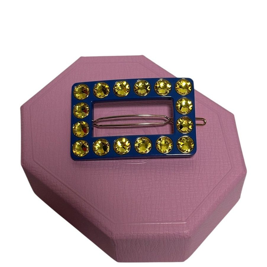 Swarovski Swarovski Hair clip Round cut, Rectangular shape, Blue Size ONE SIZE - 6 Thumbnail