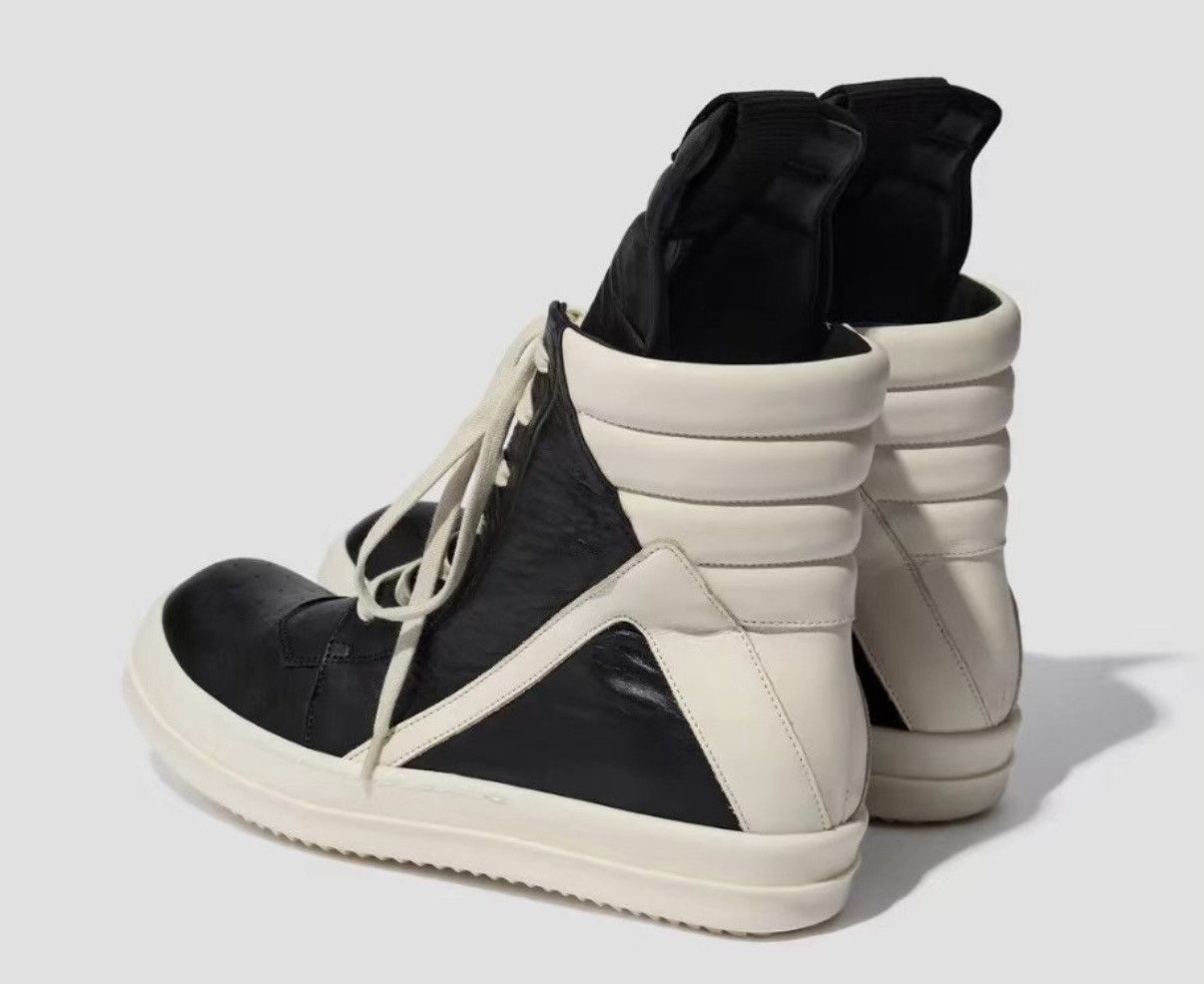 Rick Owens Rick Owens 26SS Mainline Black and White High-Top Shoes Size US 8 / EU 41 - 2 Thumbnail