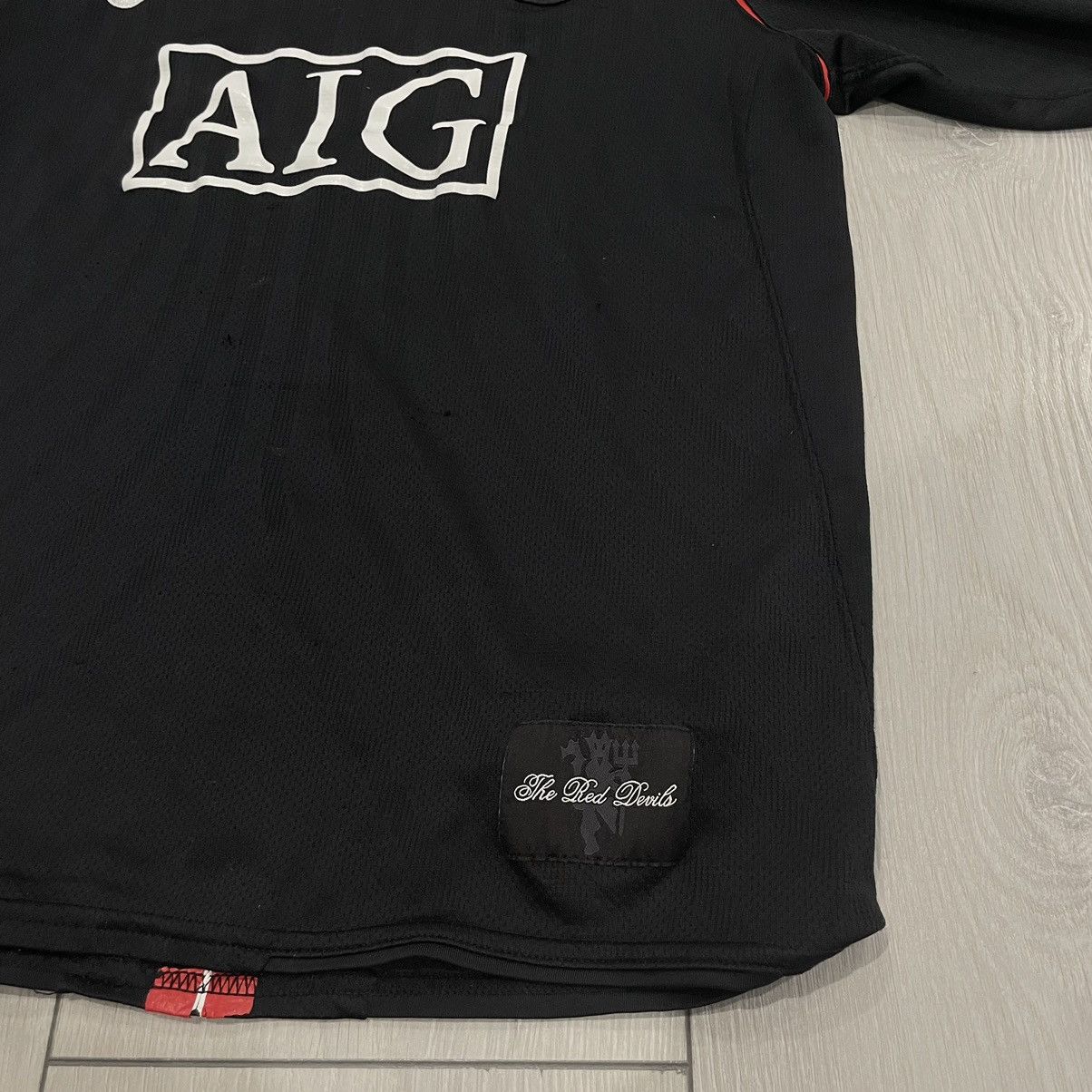 Nike Manchester United AIG 90s Nike soccer jersey tee shirt black Size US XS / EU 42 / 0 - 5 Thumbnail