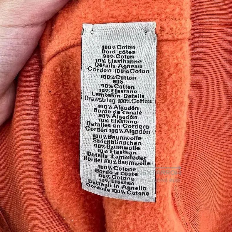 Hermes Hermes Orange Robot Leather Hooded Sweatshirt Size US M / EU 48-50 / 2 - 5 Thumbnail