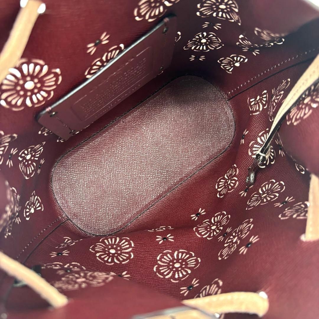 Coach Y2K Tea Rose Coach Suede Bucket Mini Bag Blush Size ONE SIZE - 20 Thumbnail