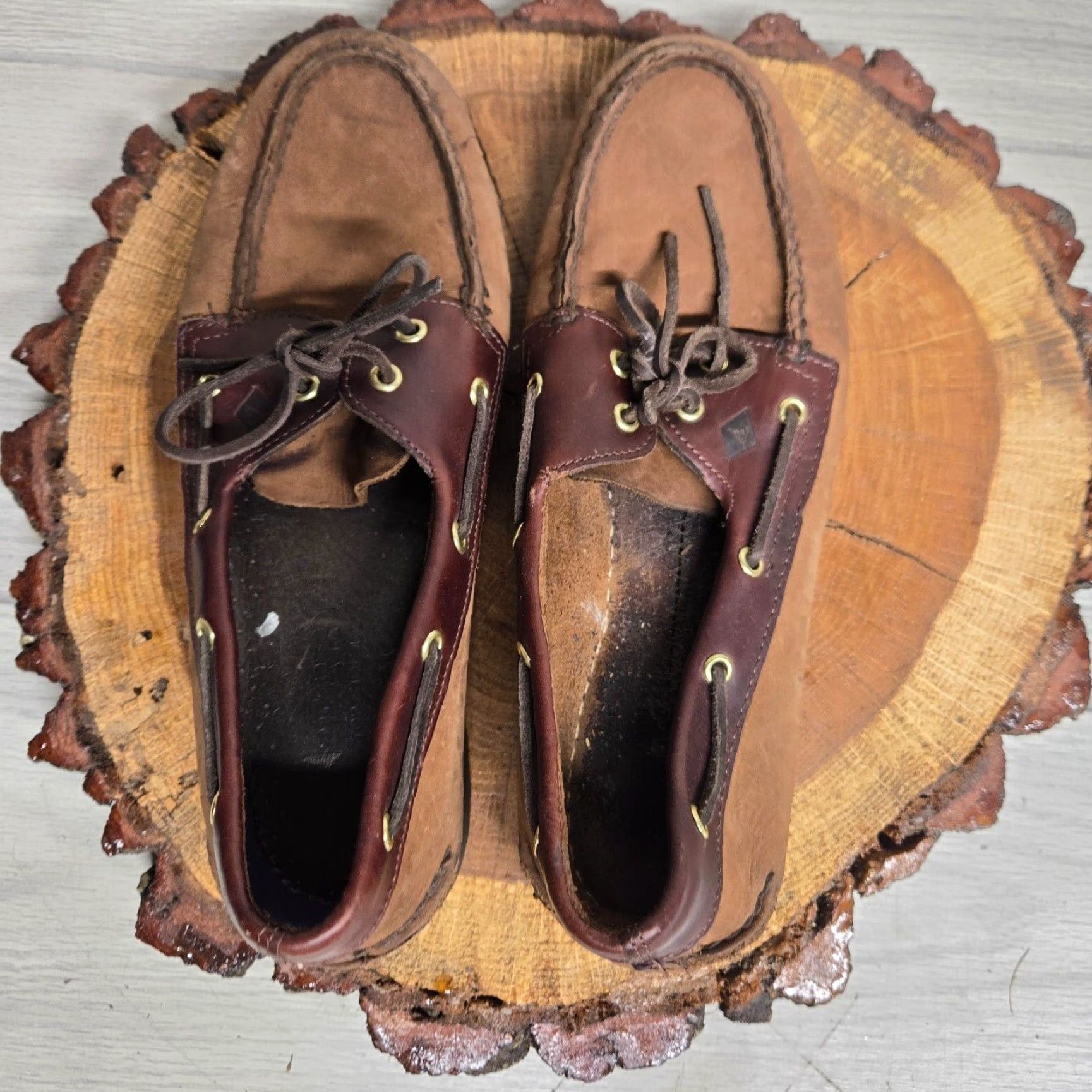 Sperry Sperry Top-Sider Brown Leather Boat Shoes Adult Men's Size 11M Lace Up Casual Size US L / EU 52-54 / 3 - 5 Thumbnail