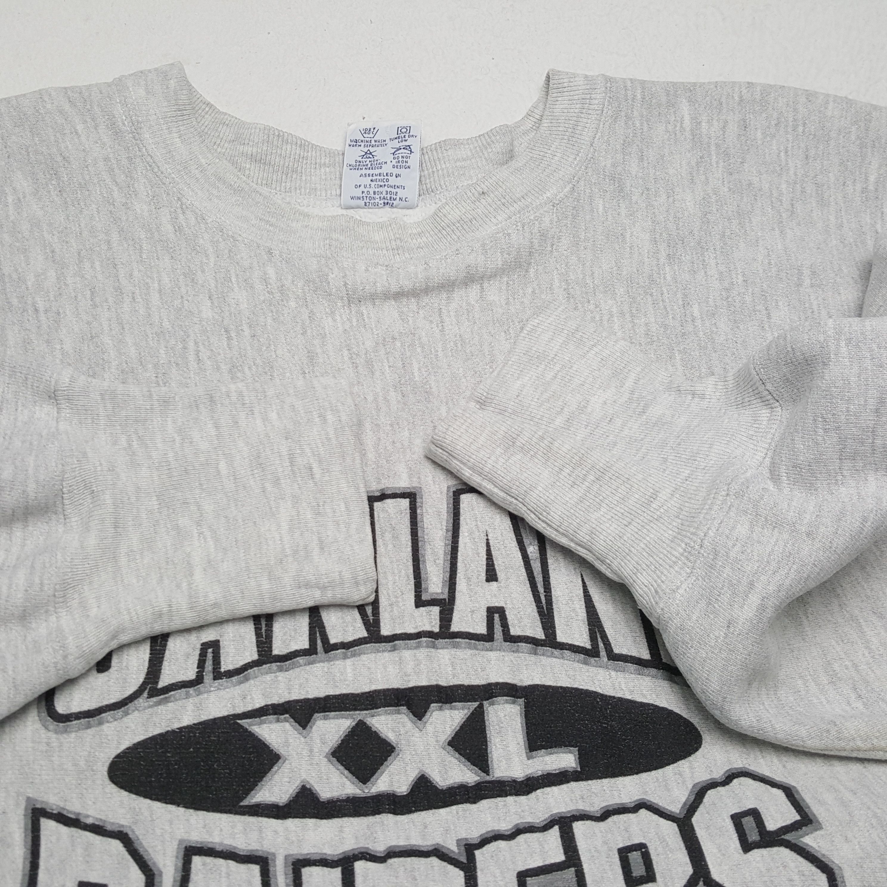 NFL × Vintage Vintage OAKLAND RAIDERS Reverse Weave Champion Sweatshirt Size US L / EU 52-54 / 3 - 9 Thumbnail