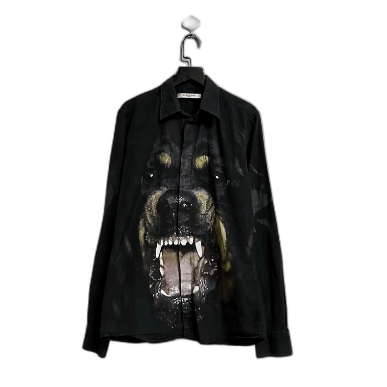 Givenchy Givenchy Givenchy Dog Print Long Sleeve Shirt -2507 Size US S / EU 44-46 / 1 - 1 Thumbnail