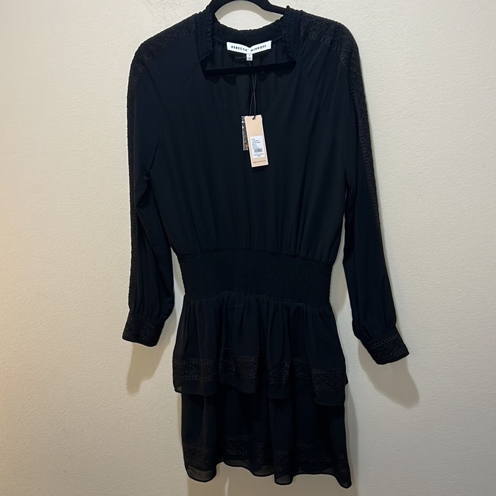 Rebecca Minkoff Rebecca Minkoff Noelle Peasant Long Sleeve Dress Size S Size S / US 4 / IT 40 - 3 Thumbnail